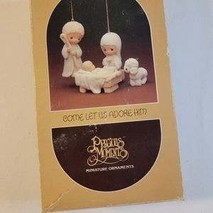 Precious Moments Come Let Us Adore Him Ornaments E-5633